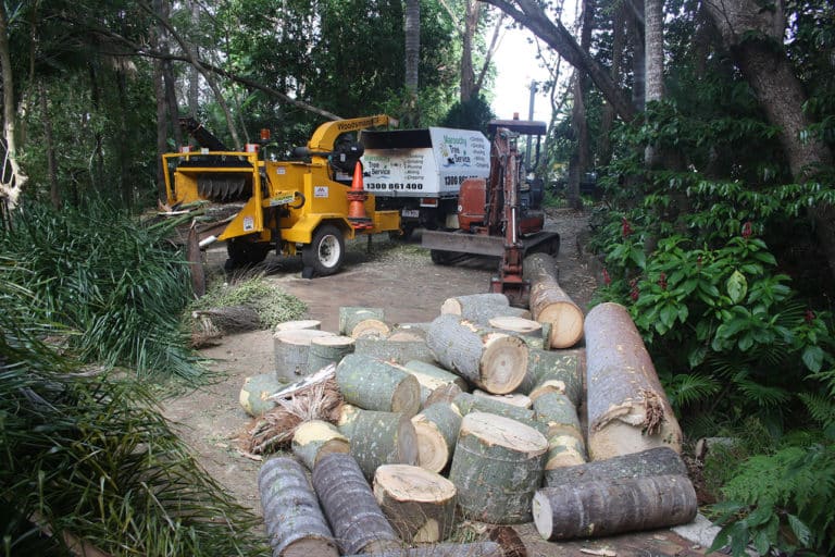 Wood Chipping Services in on the Sunshine Coast